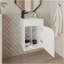 Meuble-lavabo flottant avec une porte FM, MEUBLES FM, blanc-1994373107