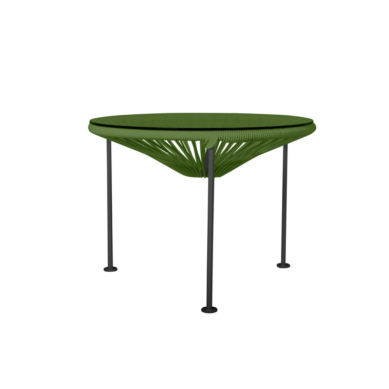 Zicatela Indoor Handmade Coffee Table, Black, Cactus