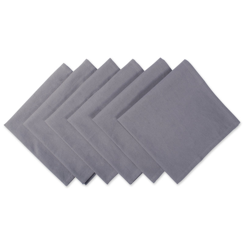 Scheffler Cotton Blend Square Napkin, Gray