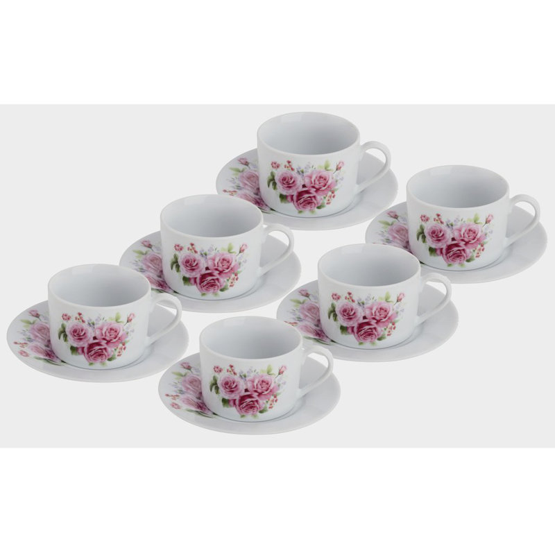 Bouquet de fleurs tasse à thé & saucer Slavens