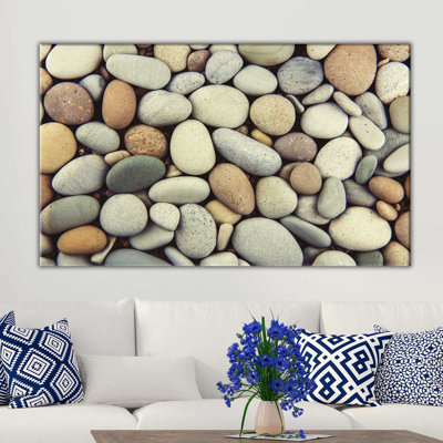 « pebbles v », reproduction de photo sur toile tendue