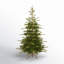 Downswept Douglas Green Fir Artificial Christmas Tree with Color + Clear Lights-506340634