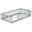 Lit simple en bois massif pour lit de transition pour tout-petit avec clôture sans porte-1131142840
