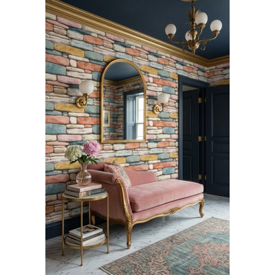 Watercolor Texture Wallpaper Stone Wall Removable Stone Wall Wall Double Roll