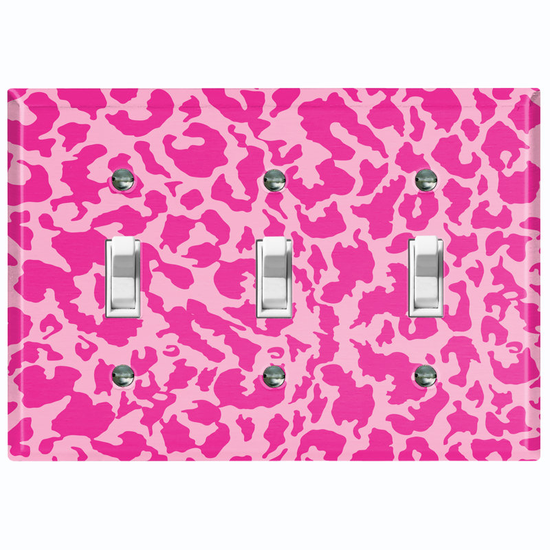 Patterned 3 - Gang Toggle Light Switch Standard Wall Plate