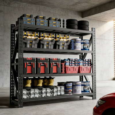 Heavy Duty Metal Adjustable Garage Shelves