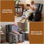 Fauteuil inclinable électrique avec massage et chaleur, vibration 8 points, cuir PU, télécommande
