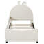 Upholstered Daybed With Rabbit Ear Shaped Headboard-587648288