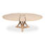Casual Round Solid Oak Dining Table-1458034134-1458034128