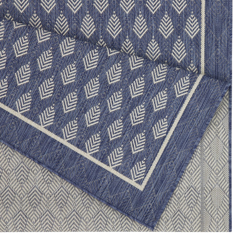 Sunshine Gchar2007 5 Ft. 3 In. X 7 Blue Rug - Polypropylene, Stain , For Indoor/Outdoor Use Area In., & Pet-,