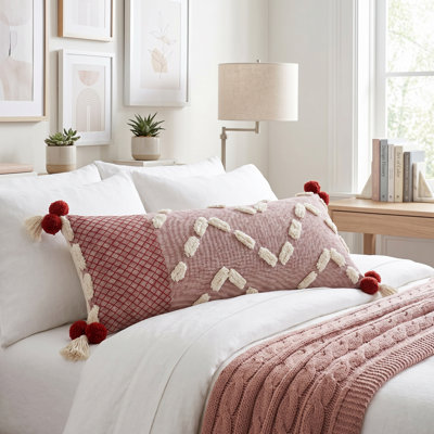 Housse de coussin rectangulaire 100% coton