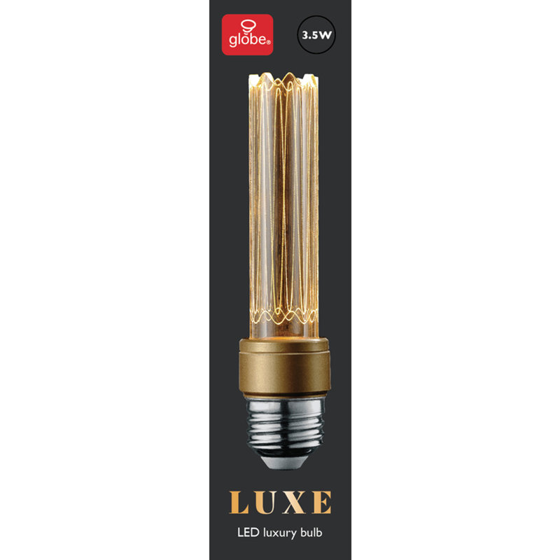 Ampoule à filament sphérique DEL E26 (moyenne) de luxe à culot moyen de 40 watts Globe Electric