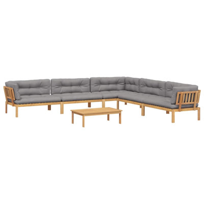 Ensemble de canapé de patio avec coussins 6 pièces Lark Manor