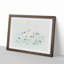 Flock of Seagulls over the Sea in Abstract - Picture Frame Graphic Art Print-55730699-55730700