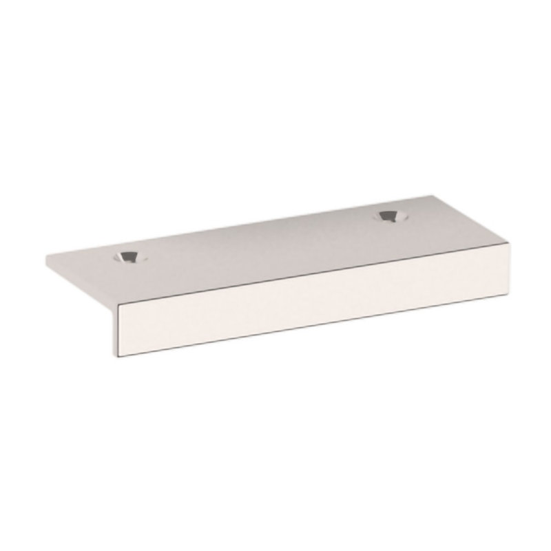 Polished Nickel Solid Brass 2" Edge Pull with Mounting Hardware