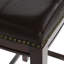 Arlyce 26.5" Solid Wood Backless Counter Stool with Vegan Leather Upholstered Seat-1891881076-1897219076