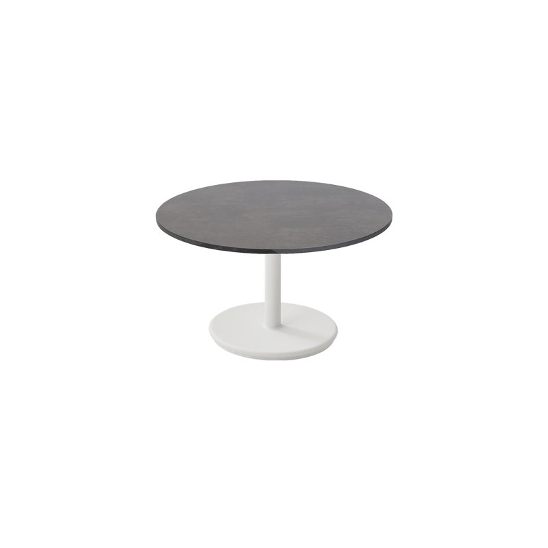Go Outdoor Round, 15.8" H x 27.6" W x 27.6" D, Dark Gray, Black