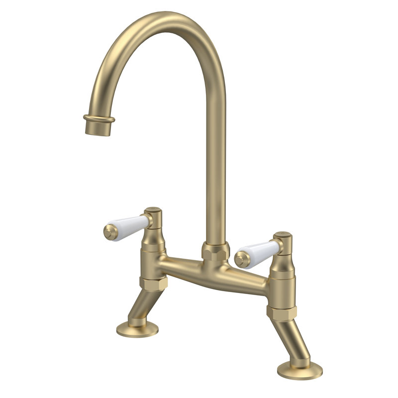 Nuie Kitchen Tap, Brushed Brass