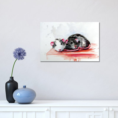 Rats 1 Piece Wrapped Canvas Wall Art