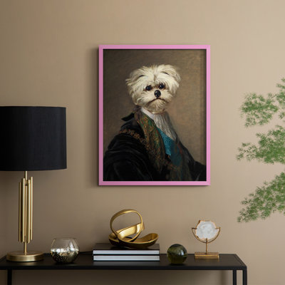 Royal Ruff Framed Print - Solid Wood