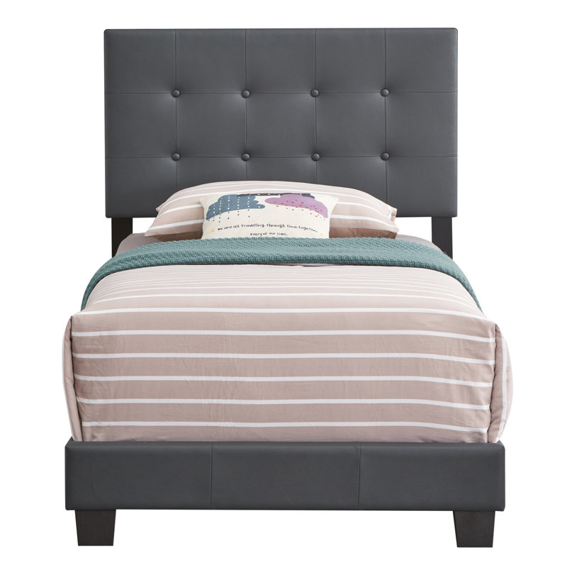 Élégant lit simple de style moderne pour les chambres confortables