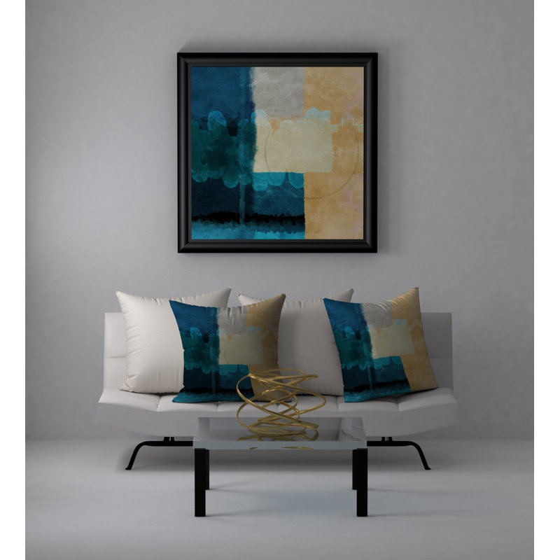 Coussin décoratif carré idéal invitant, 24 po x 24 po