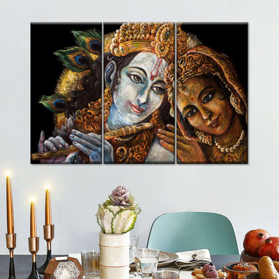 " Beautiful Radha Krishna " 3 - Pieces