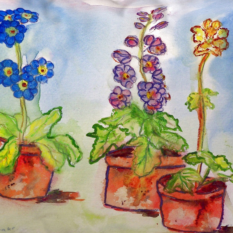 Coussin lombaire intérieur/extérieur Potted Flowers