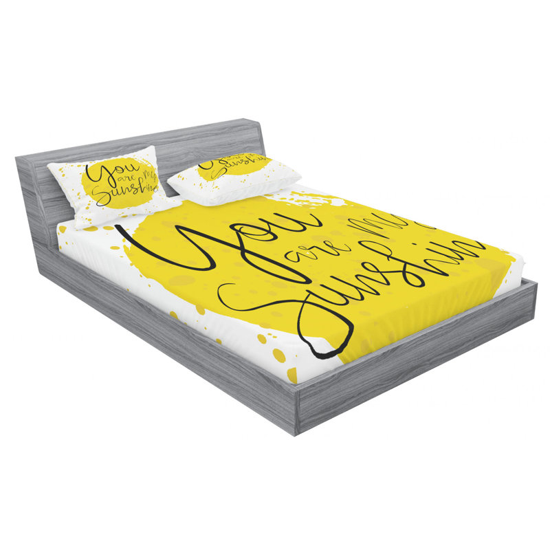 Microfiber Sheet Set, Queen Sheet Set with Fitted Sheet