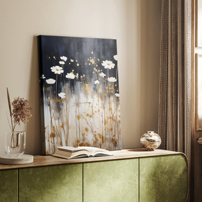 Série FLORAL CDXVII - Toile tendue avec châssis Premium - Prêt à être accroché