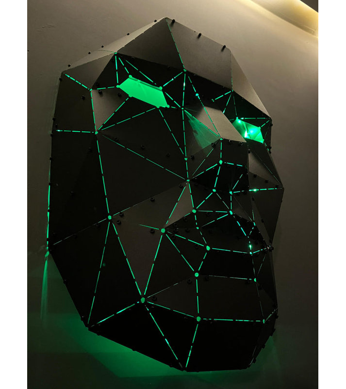 Sculpture murale moderne de masque - XL, XL