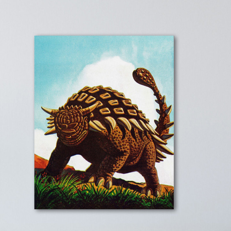 « ankylosaurid », reproduction de peinture à l’acrylique sur toile tendue