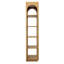 Leonardo 79" Tall Mindi Wood Bookcase, Natural