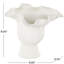 Joss & Main Ceramic Floral Inspired Abstract Vase With Linear Grooves-1523548209