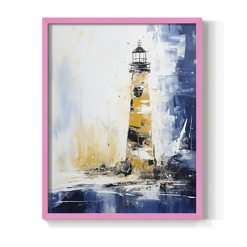 «NAUTICAL Series», reproduction encadrée en bois massif, H 30 po x l 24 po, Rose