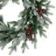 Real Touch Flocked Snowcap Grove Fir Artificial Christmas Wreath - 24" - Unlit