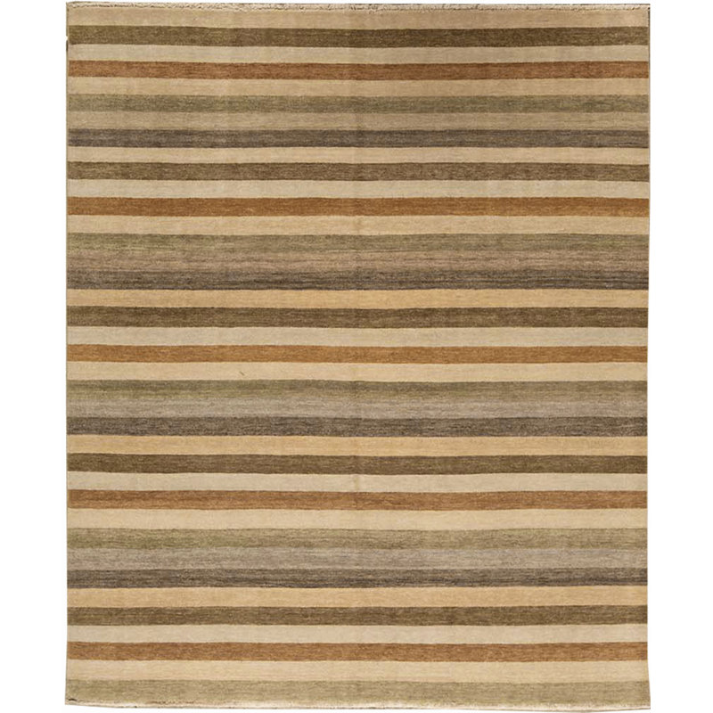 Wool Striped Area Rug