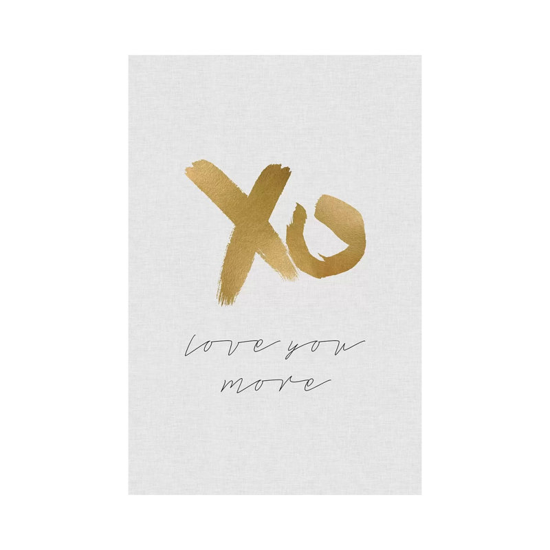 Love You More by Orara Studio - Wrapped Canvas Print, 20.32 cm H x 30.48 cm W