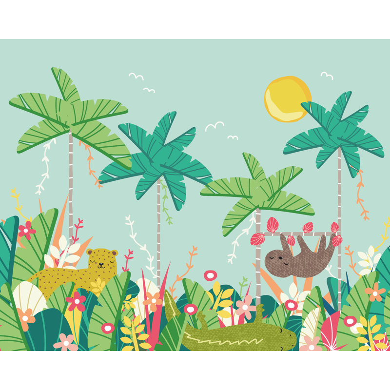 Lexi-May Mural,  280cm L x 350cm W , Blue