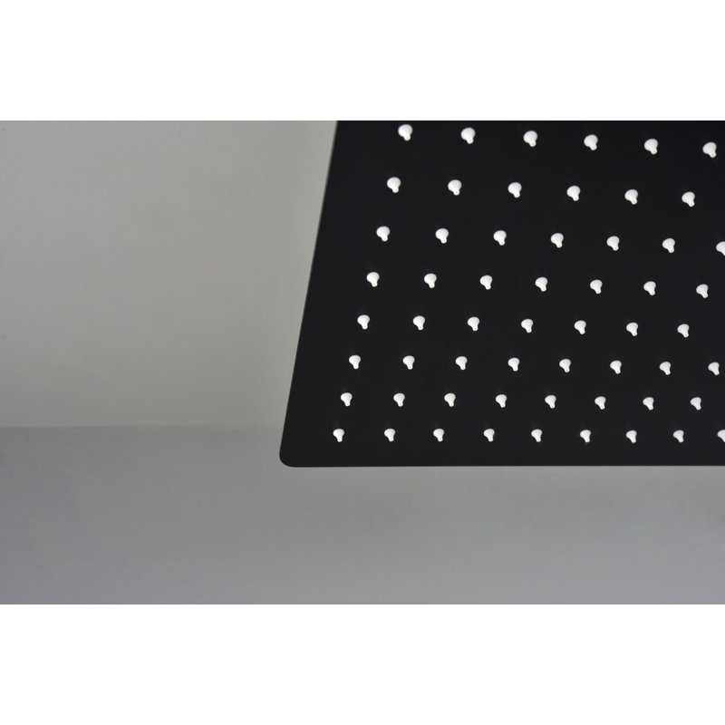 16" Matte Black Bathroom Luxury Shower Head, Shower Head, Shower Heads