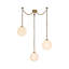 Petra 3 Light Black dimmable LED Chandelier-411328043-411328042