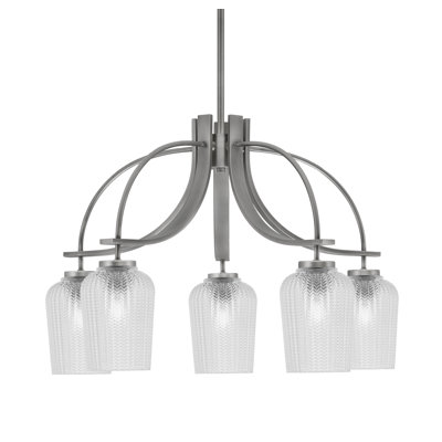 Lustre Cavella Light, avec éclairage de 5 po