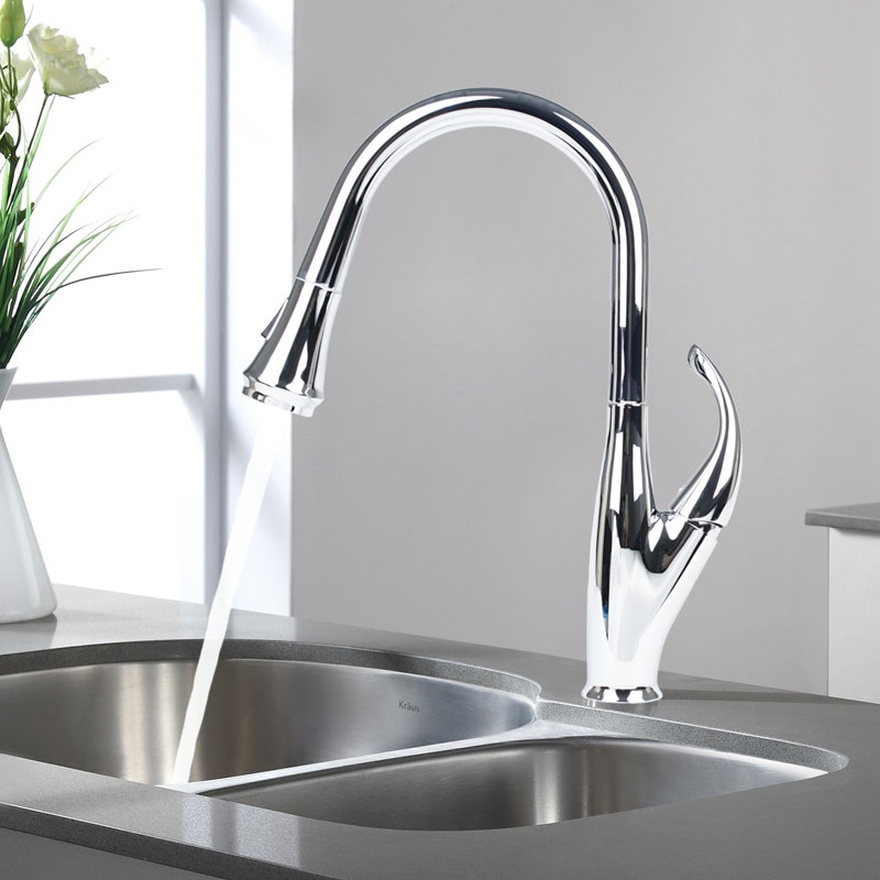 Cosmo Pull Down Kitchen Faucet, Chrome
