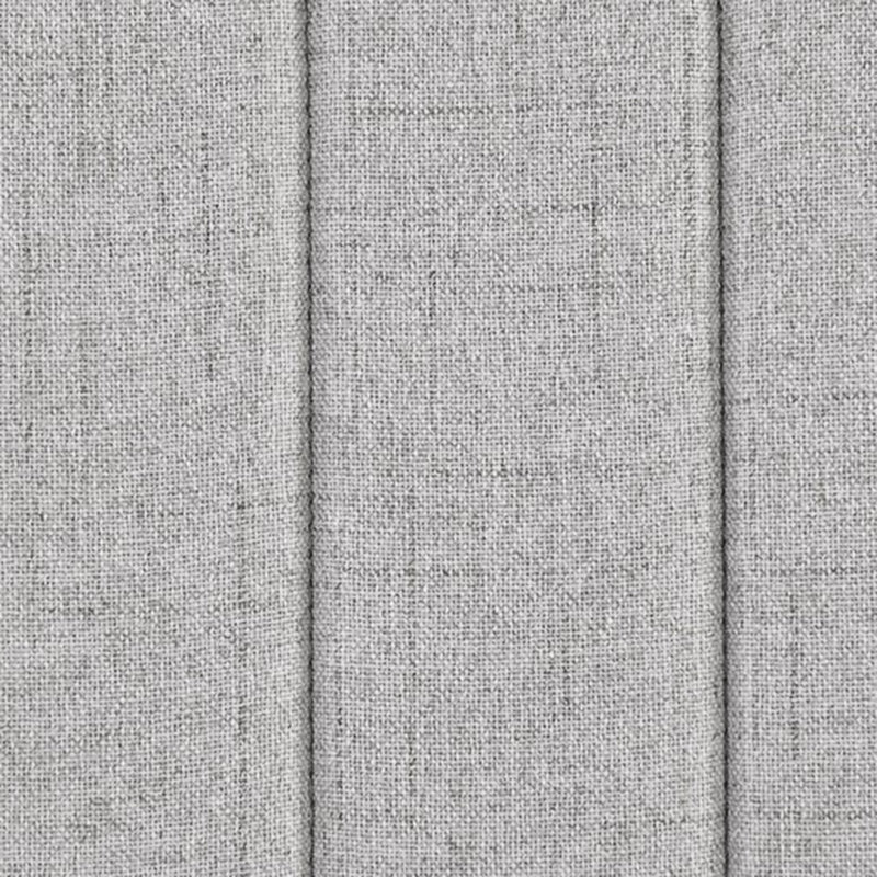 Paire de chaises de salle à manger rembourrées, base en bois massif, chaises 2, revêtement 100%, Gris clair