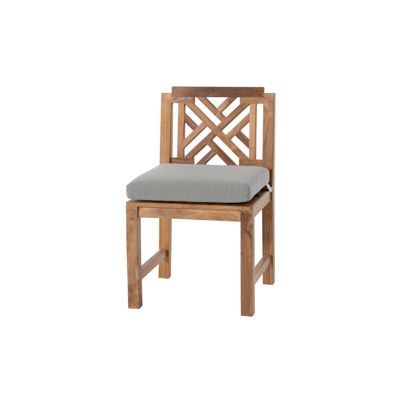 Monterey Fabric Mission Back Side Chair, Granite