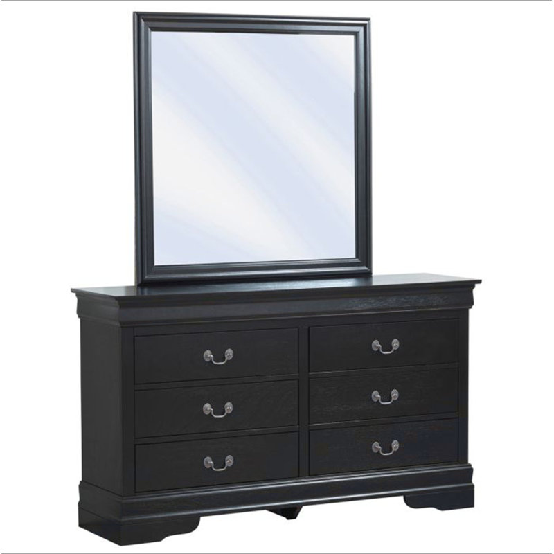 Commode élégante noire