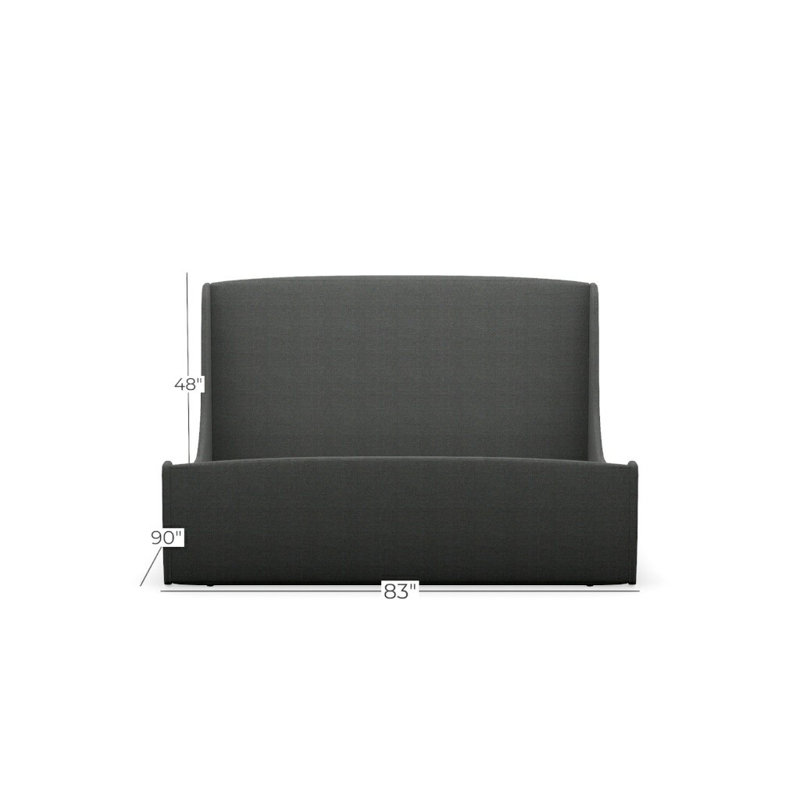 Swan Upholstered King Bed, King, Grande 120931