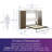 Tapaktuan Murphy Storage Bed with 2 Wardrobe Side Cabinets-96830474-96830477