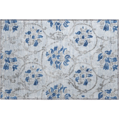Premium Machine Washable Prisco Sky Rug