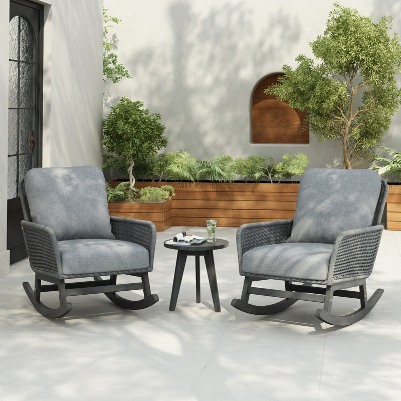 Ensemble de conversation moderne Ginevra, Gris, Gris